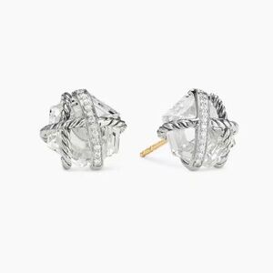 Elegant Silver and Gold Stud Earrings